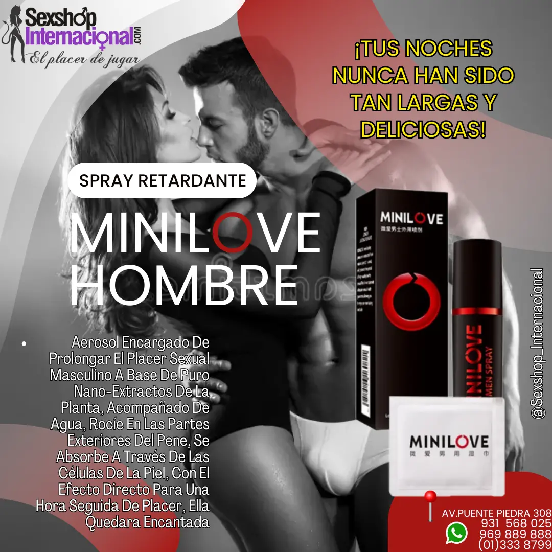 minilove spray retardante durás más de 1 hora en la cama sexshop c