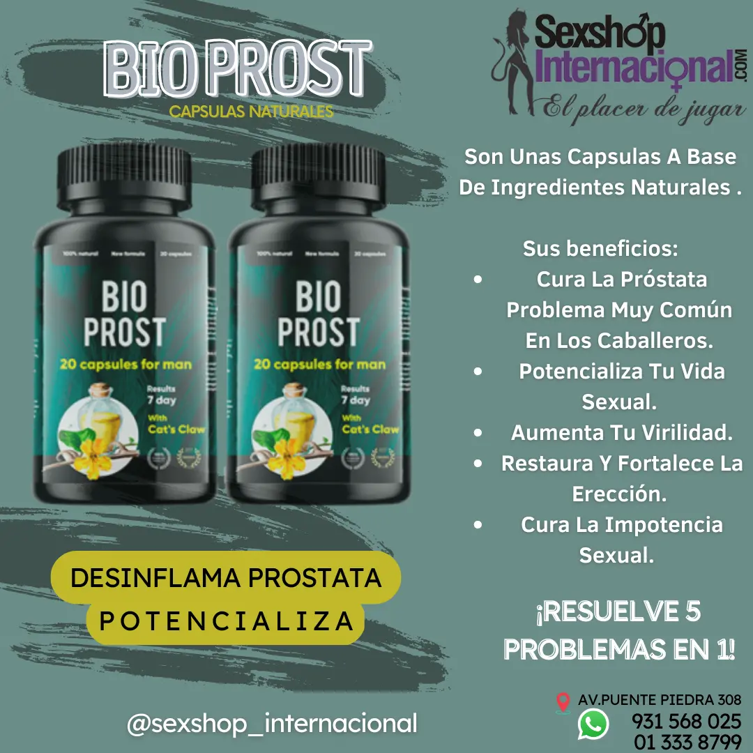 BIO PROST EL TAMAÑO Y LA POTENCIA SEXUAL SÍ IMPORTA SEXSHOP 931568025 C