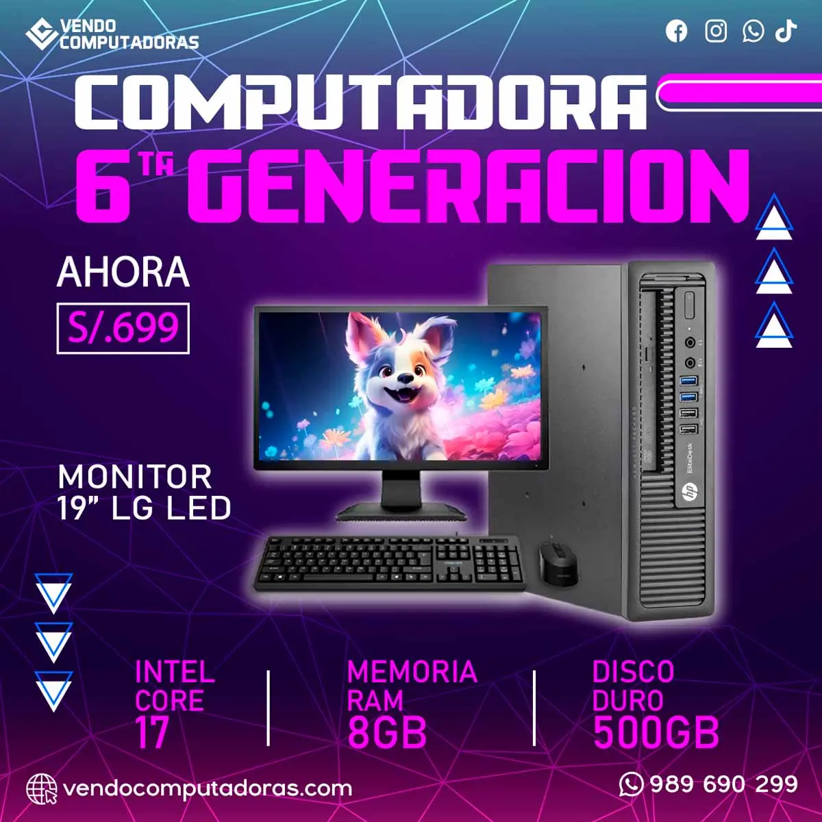 ENTREGA INMEDIATA EN LIMA CORE I7 CON GARANTÍA