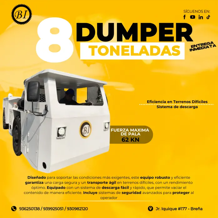 DUMPER 8 TONELADAS