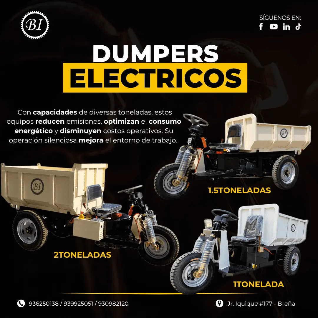 DUMPERS MINEROS ELÉCTICOS