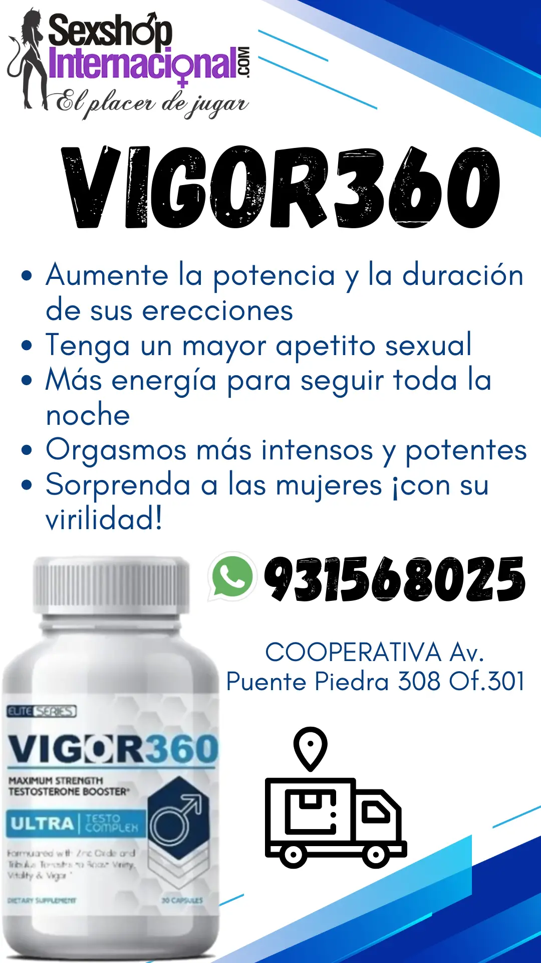 VIGOR360 ORIGINAL USA-PILDORA POTENCIADORA MAS DURACIÓN Y VIRILIDAD 931568025