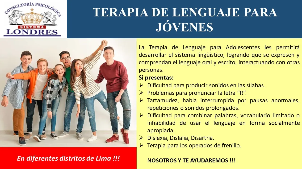 TERAPIA DE LENGUAJE PARA ADOLESCENTES