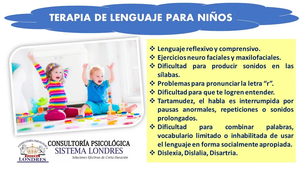 NIÑOS TERAPIA DE LENGUAJE 