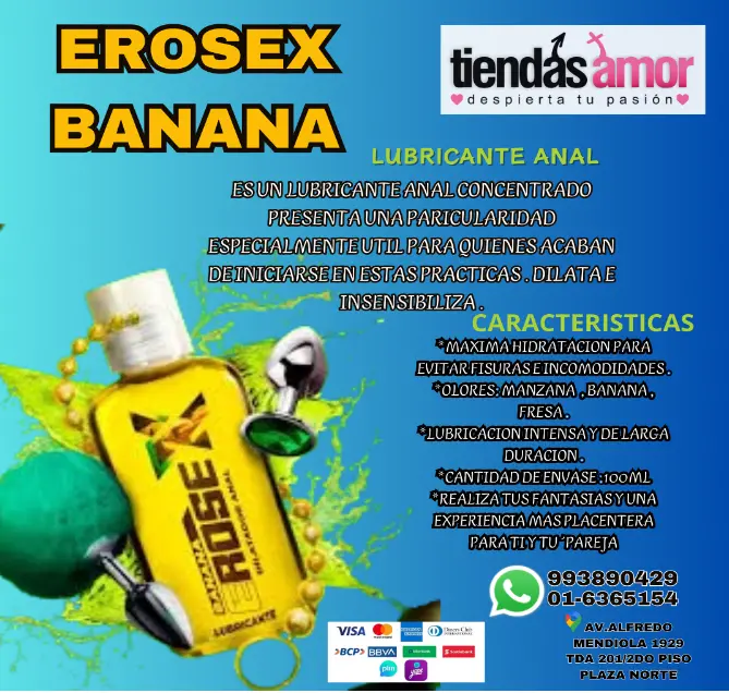 EROSEX-RICO LUBRICANTE ANAL-DILATACION Y PLACER-SEXSHOP-993890429