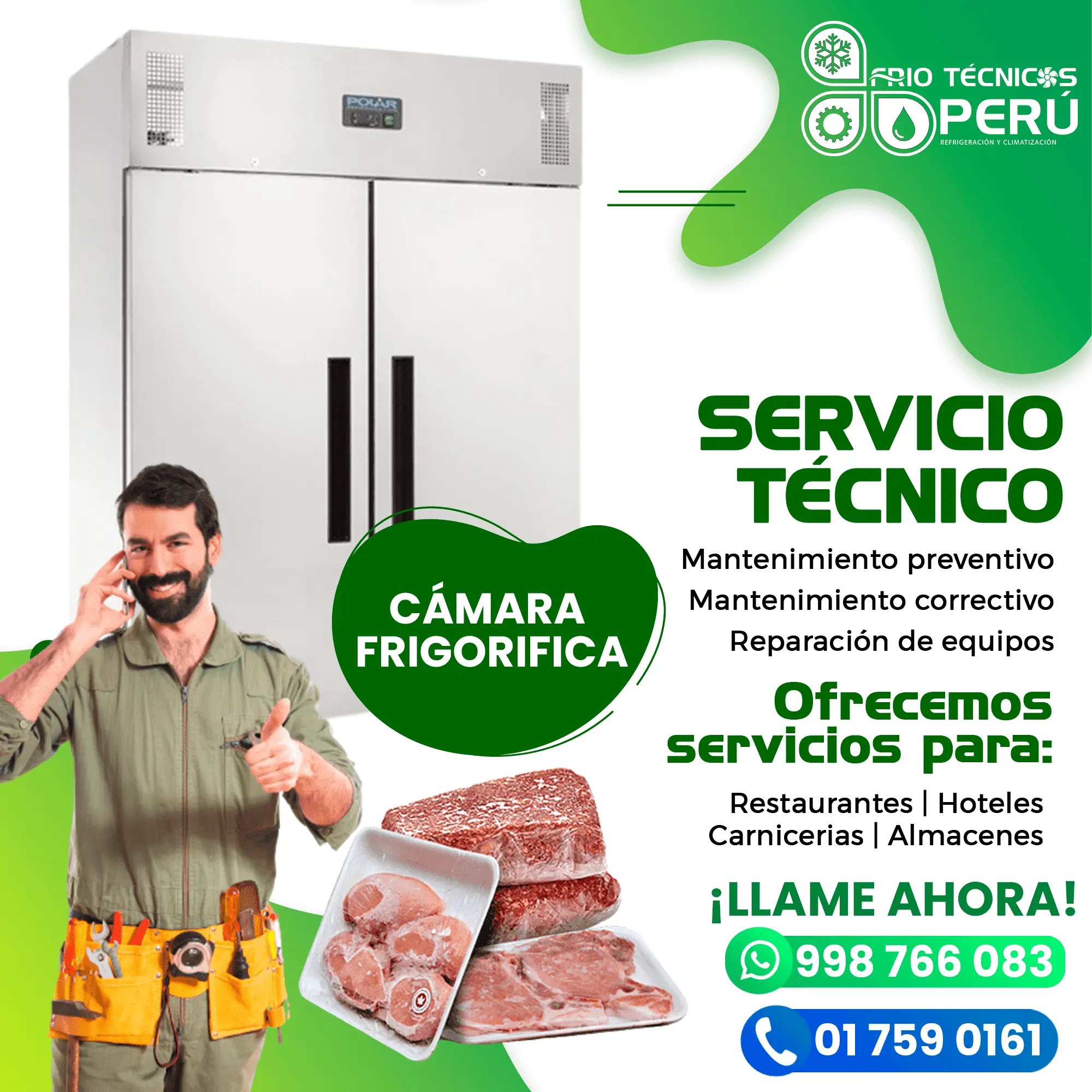 ASISTENCIA 24 7 FRÍO TÉCNICOS PERU CAMARAS FRIGORIFICAS