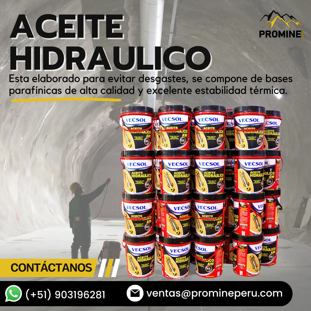 ACEITE HIDRAULICO VECSOL 68 PROMINE SAC 