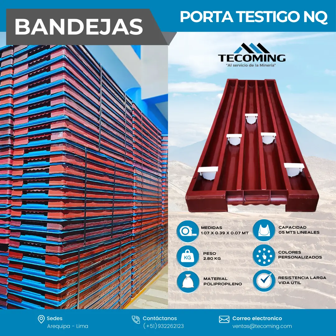 BANDEJA PORTA TESTIGO NQ TECOMING SAC