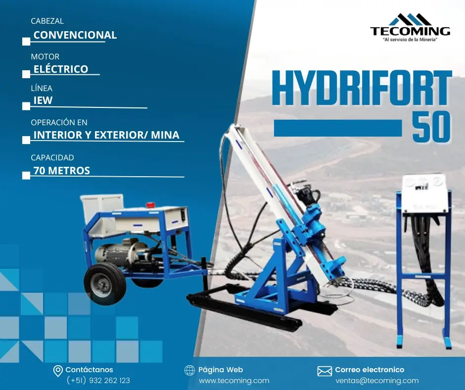 HYDRIFORT 50 MÁQUINA DE PERFORCIÓN EN MINAS 