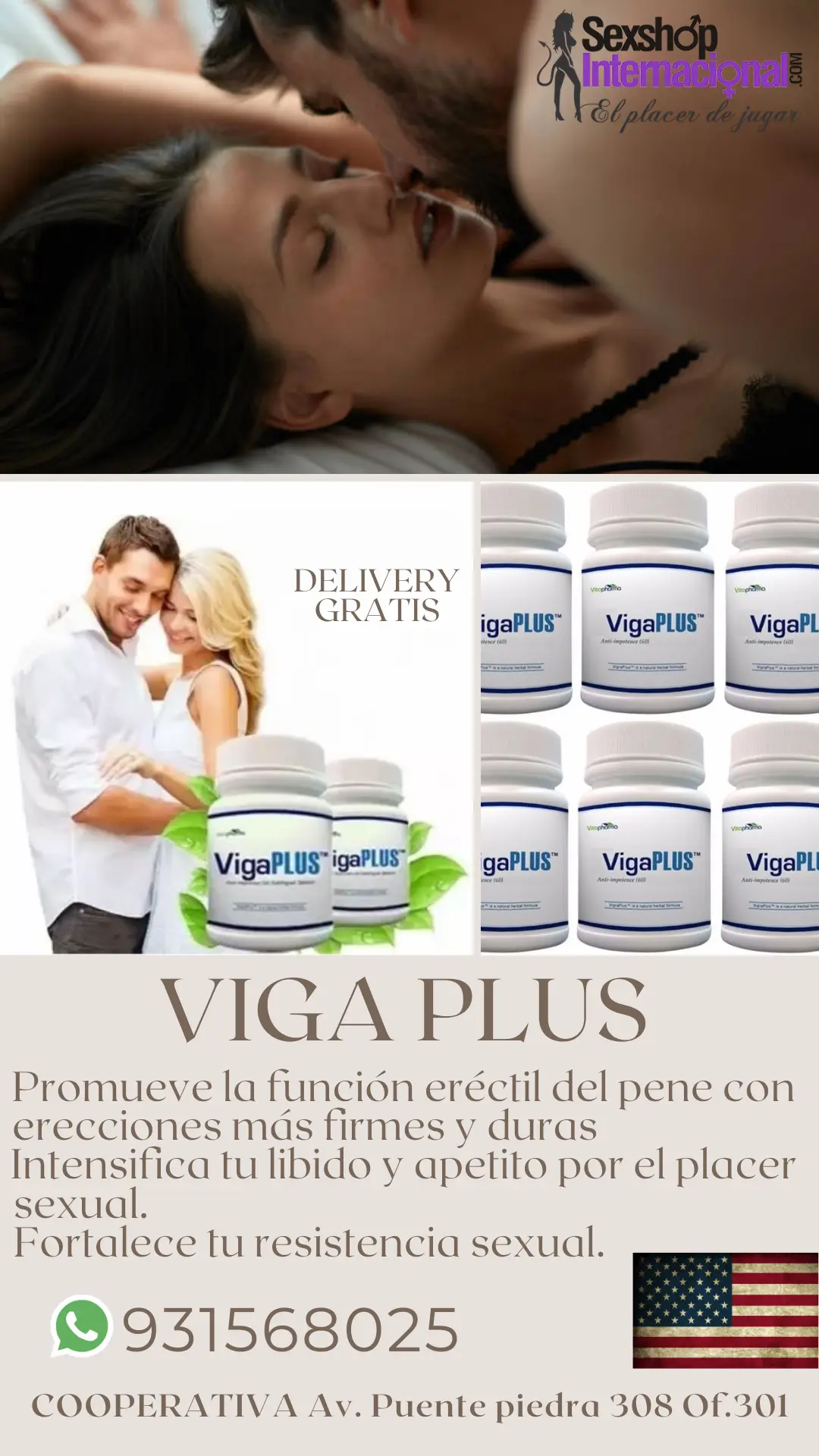 VIGAPLUS MEJORA SEXUALVIRILIDADPOTENCIATESTOSTERONA SEXSHOP 931568025