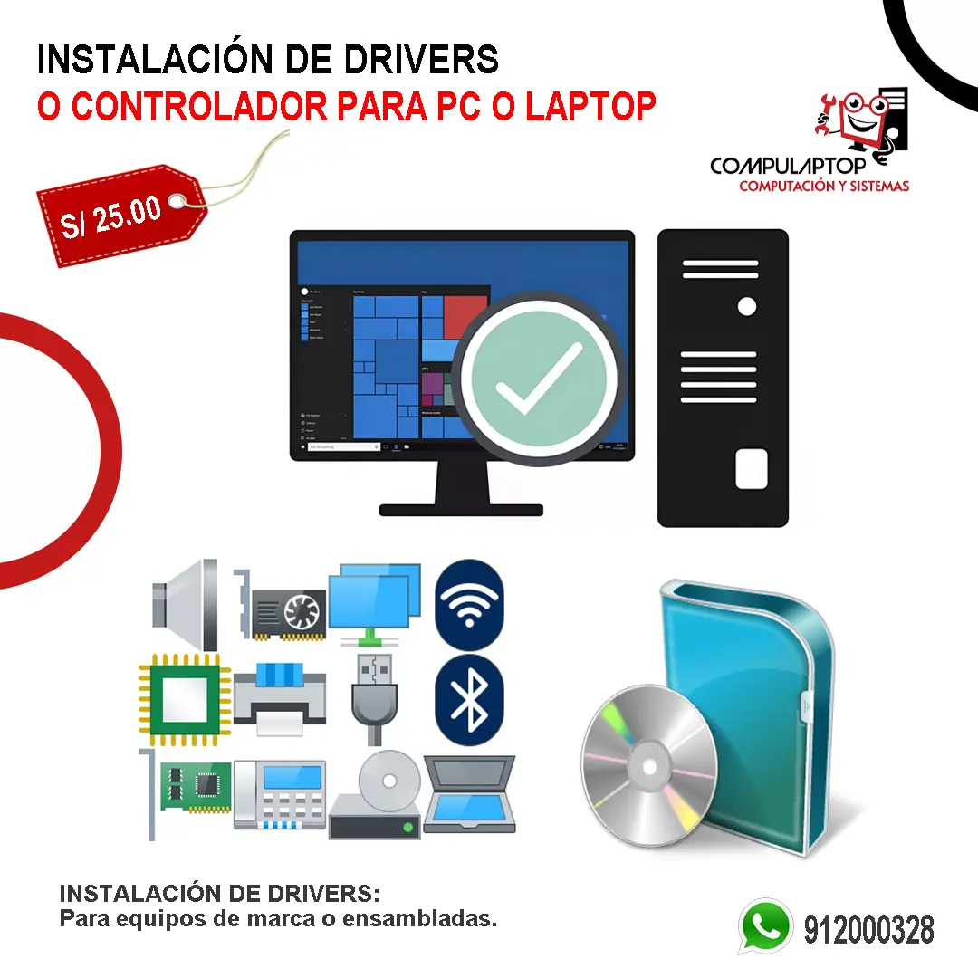 Instalación de Drivers para PC o Laptop