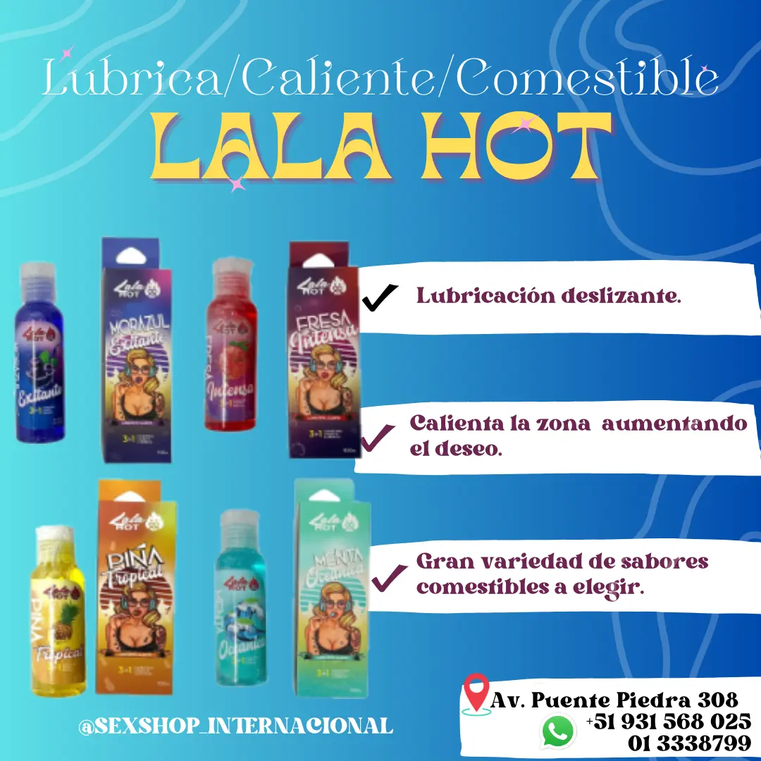 LALA HOT DE TODOS LOS SABORES EXCLUSIVO SEXSHOP