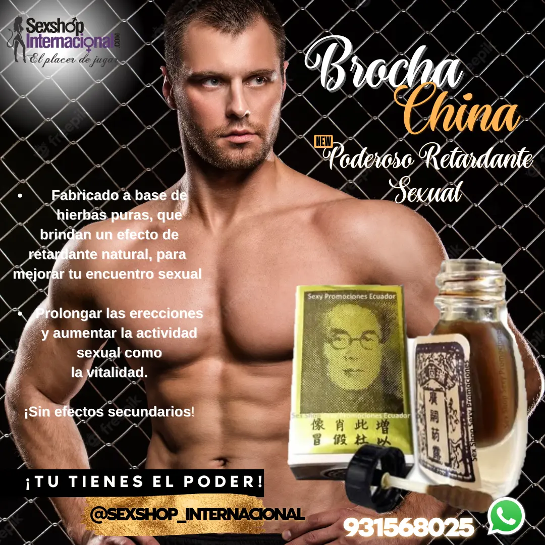 brocha china retarda al instante durá más de una hora con tu pareja sexshop C