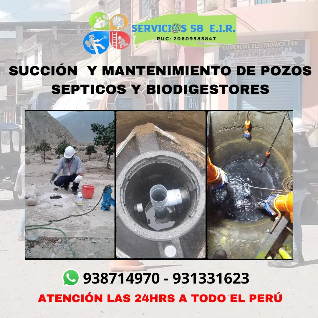 SILOS,SUCCION DE POZOS SÉPTICOS  BIODIGESTORES. 938714970 HURAL BARRANCA Y TODO EL PERU