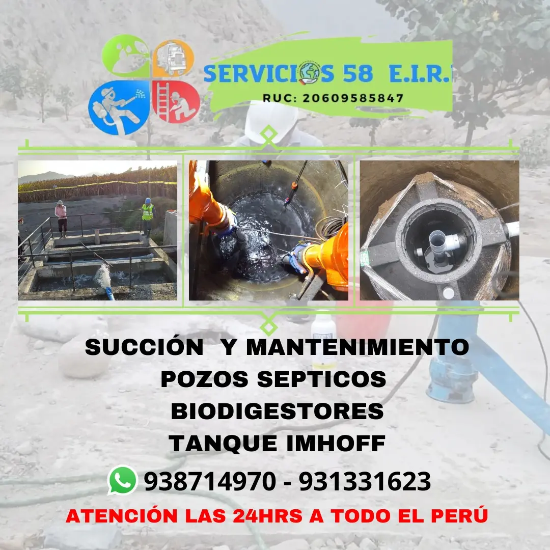 SILOS,SUCCION DE POZOS SÉPTICOS  BIODIGESTORES. 938714970 HURAL BARRANCA Y TODO EL PERU