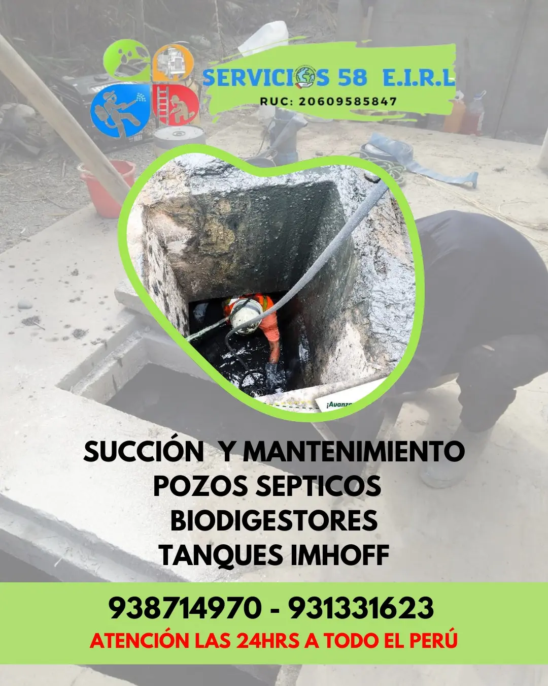 SILOS,SUCCION DE POZOS SÉPTICOS  BIODIGESTORES. 938714970 HURAL BARRANCA Y TODO EL PERU