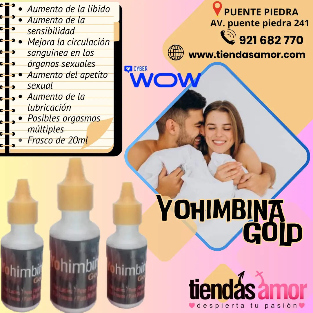 Yohimbina Gold Gotas Afrodisiaco Excitante