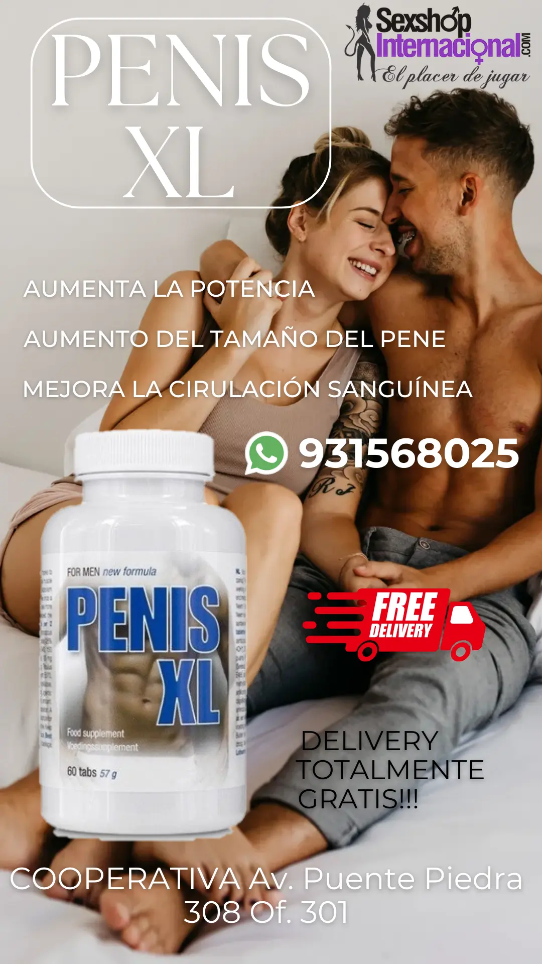 PENIS XL CAPSULA HERBAL MAS TESTOSTERONA POTENCIADORDESARROLLO PN 931568025