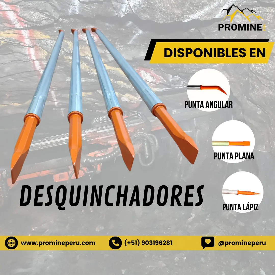 DESQUINCHADORES DE ALUMINIO PRODUCTO DE SOSTENIMIENTO MINERO PROMINE SAC-AQP