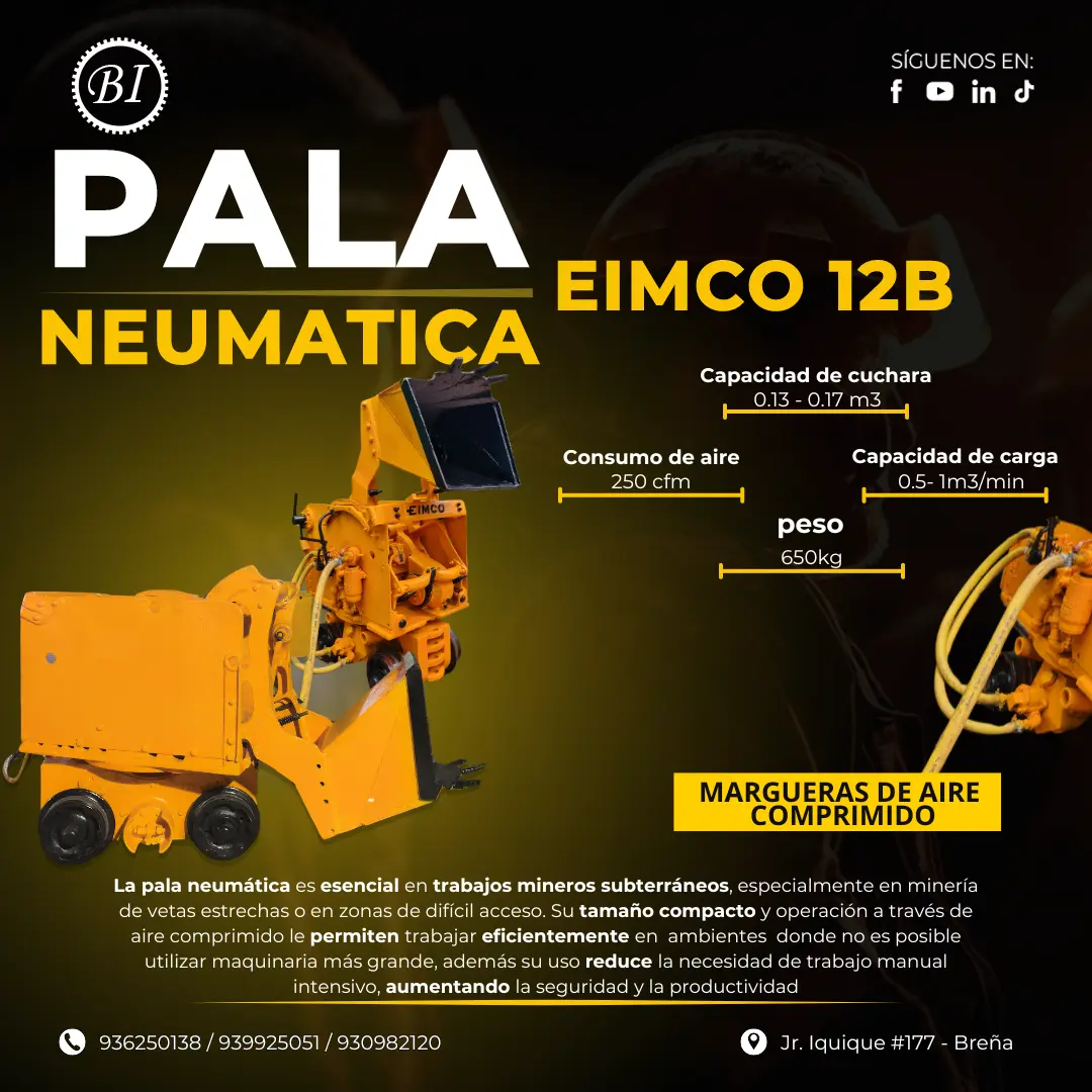 PALA NEUMATICA EIMCO 12B