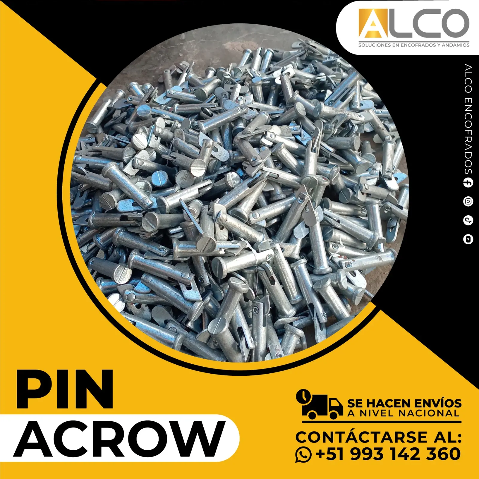 PIN PARA ANDAMIO ACROW