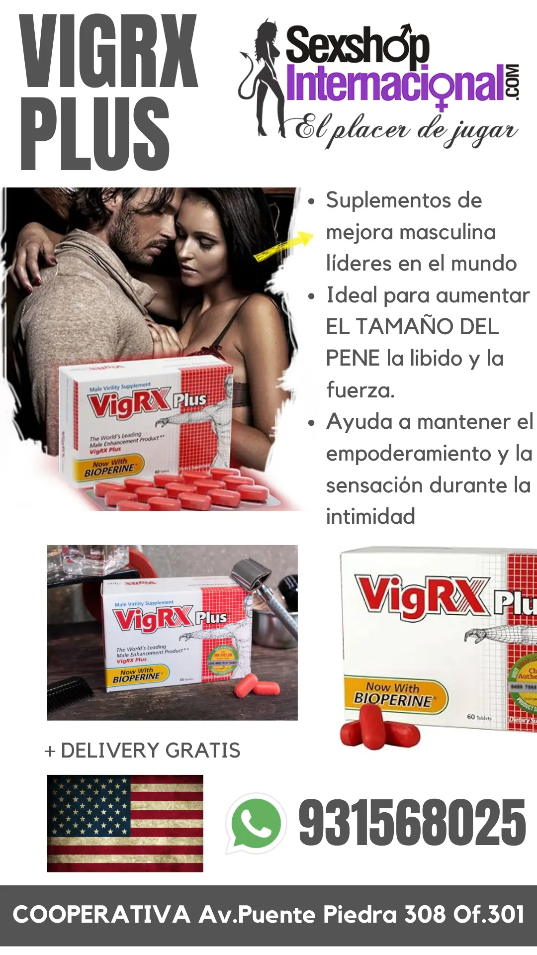 VIGRX PLUS MEJORA MASCULINA VIRILPODER DEL SEXSEXSHOP 931568025 C