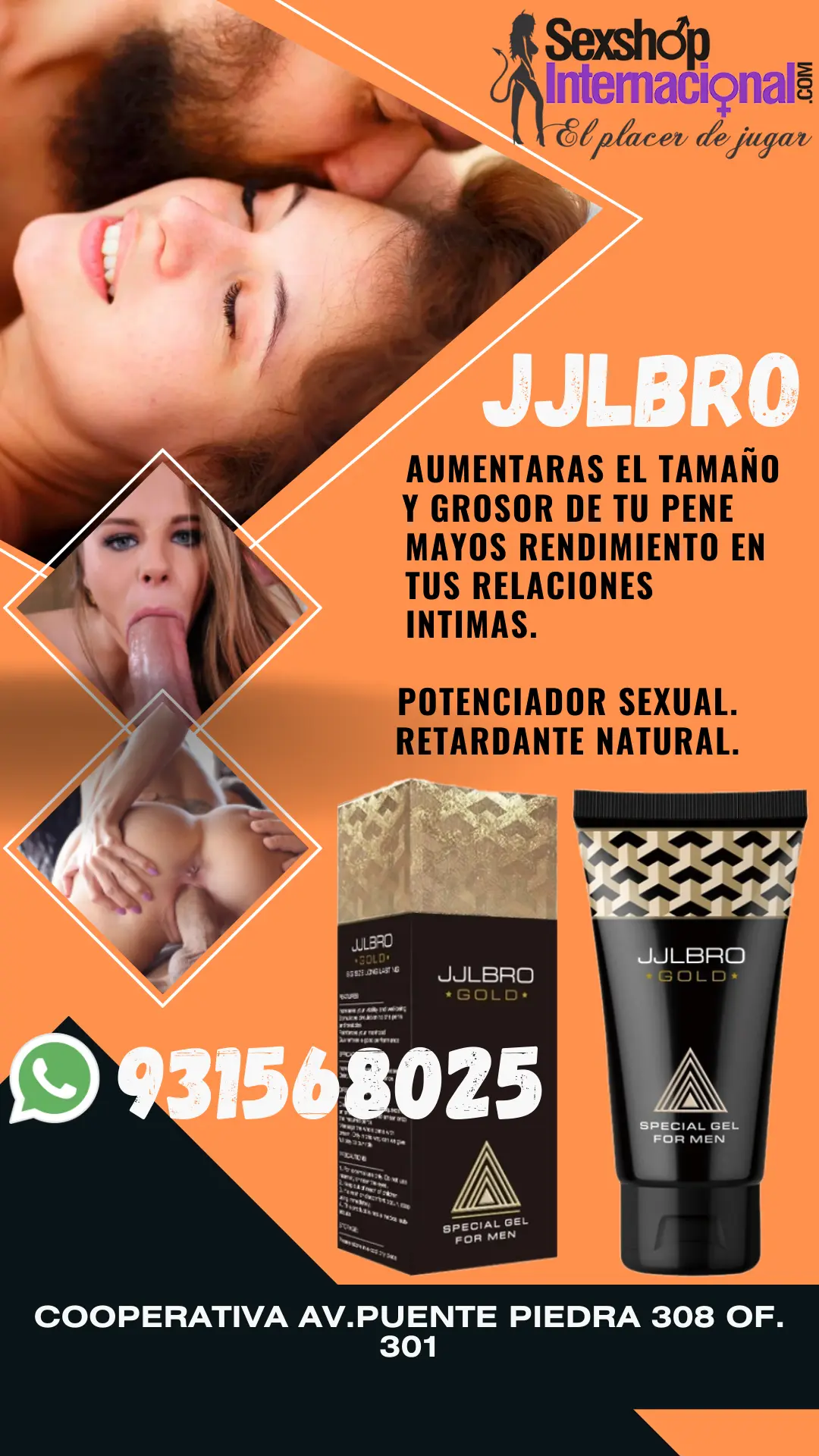 JJLBRO GEL POTENCIA SEXUAL DESARROLLO VIRIL 