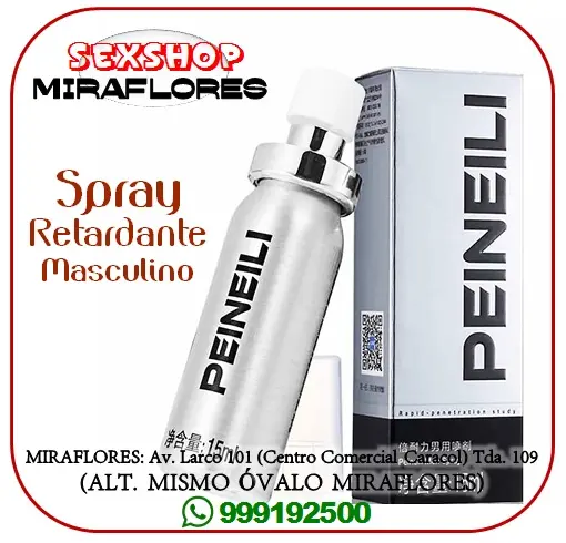 RETARDANTE MASCULINO EN SPRAY - PEINEILI SEXSHOP MIRAFLORES