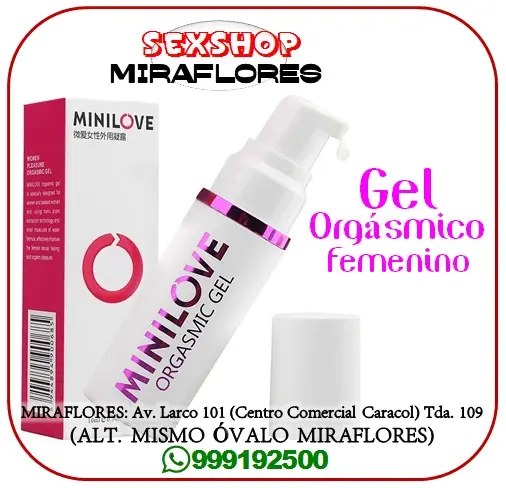 GEL ORGASMICO FEMENINO - MINILOVE SEXSHOP MIRAFLORES