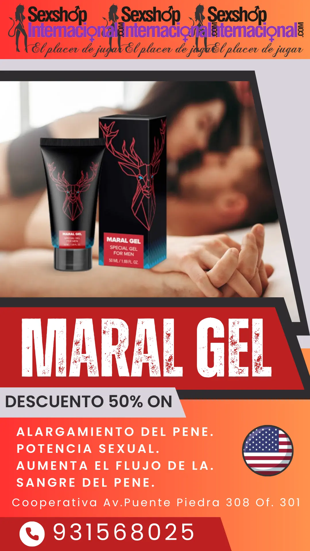 MARAL GEL NATURAL MAS POTENCIA ERECTORDESARROLLADOR VIRIL 931568025