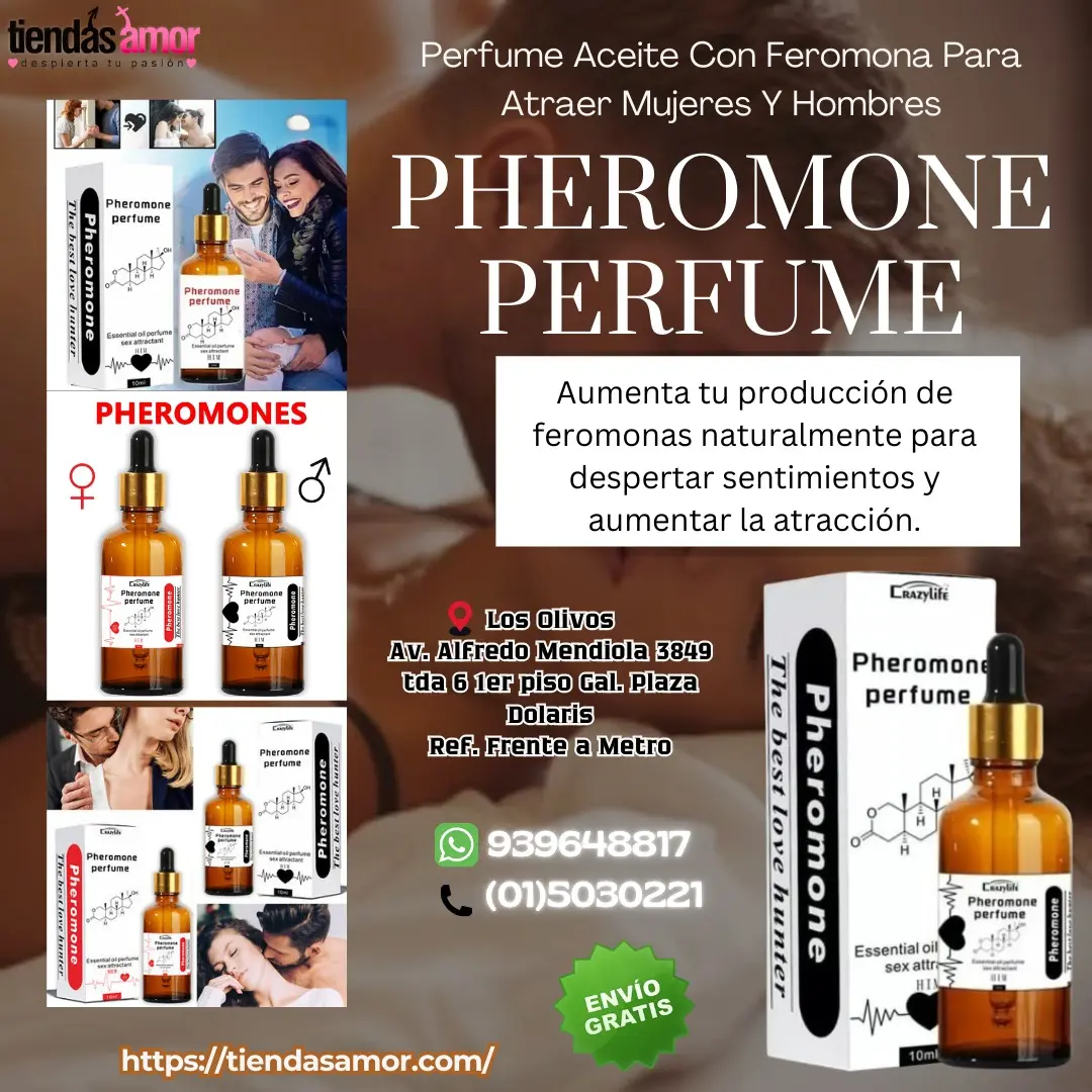 Perfume Aceite Con Feromona Para Atraer Mujeres y Hombres - PERU