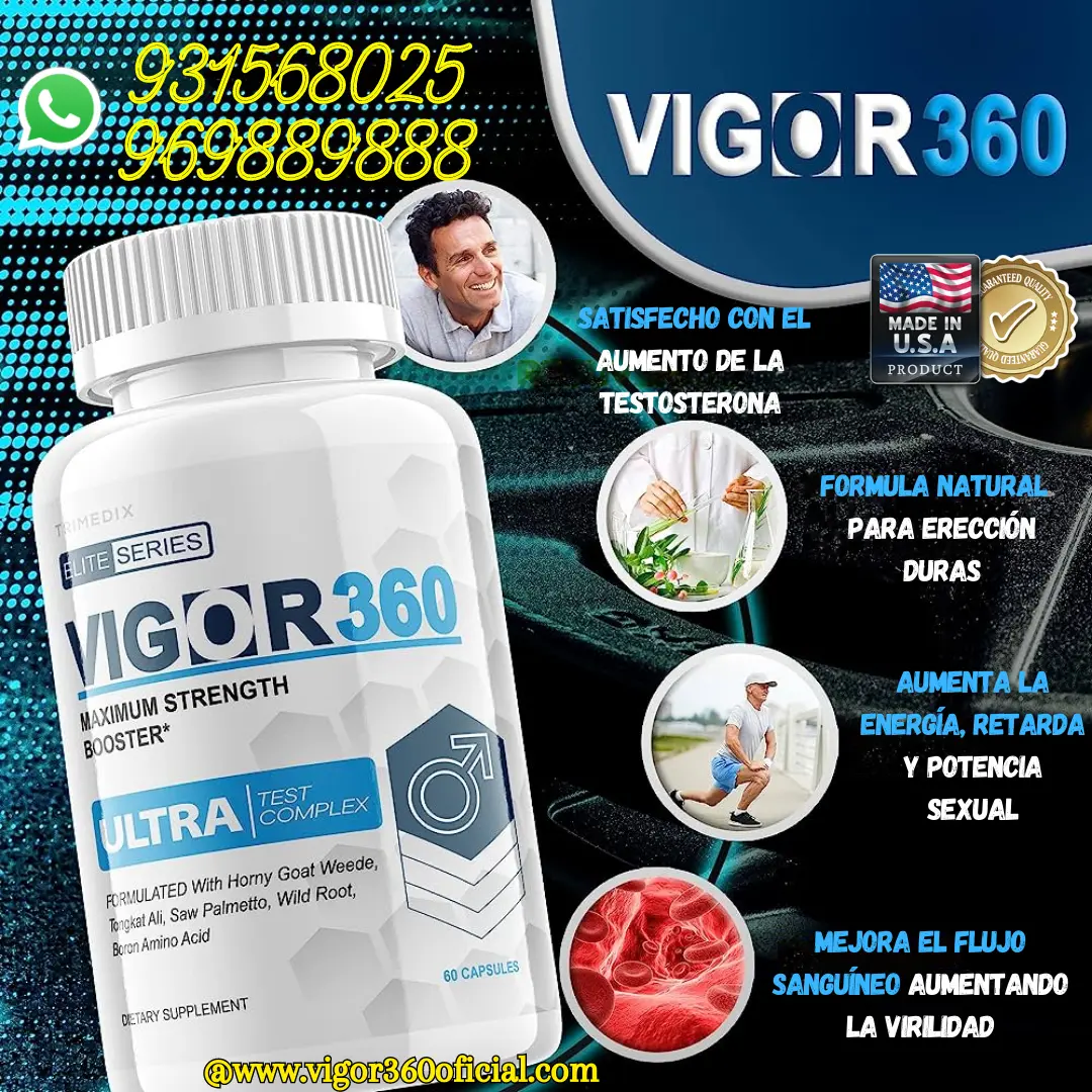 VIGOR360 ORIGINAL USA- PILDORA POTENCIADORA MAS DURACIÓN Y VIRILIDAD 931568025