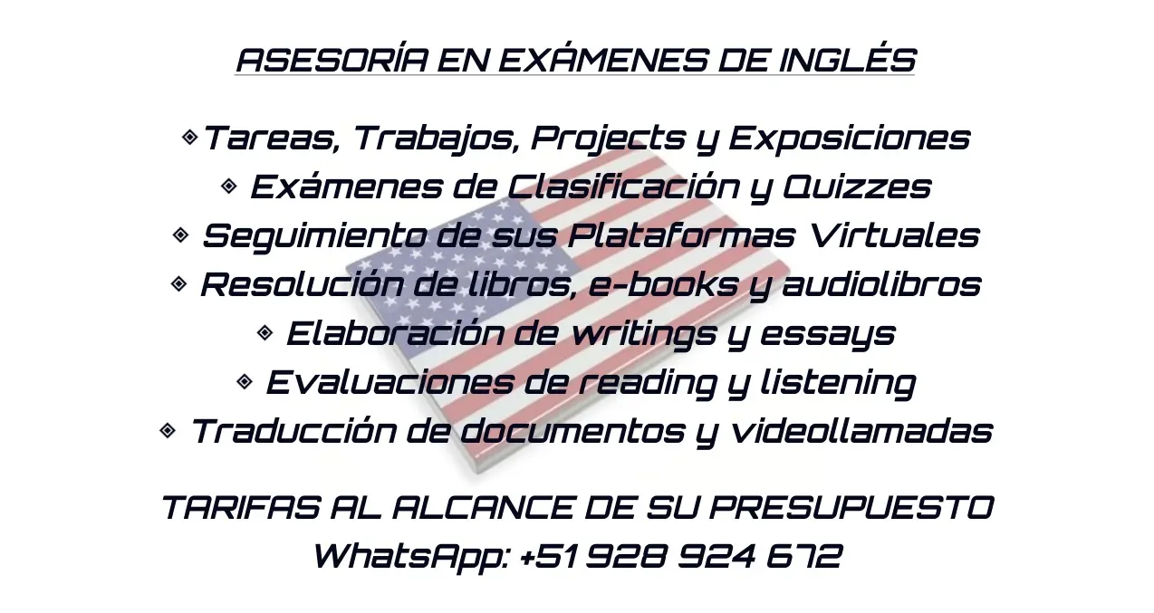 ASESORÍA EN EXÁMENES DE INGLÉS Y TRADUCCIÓN