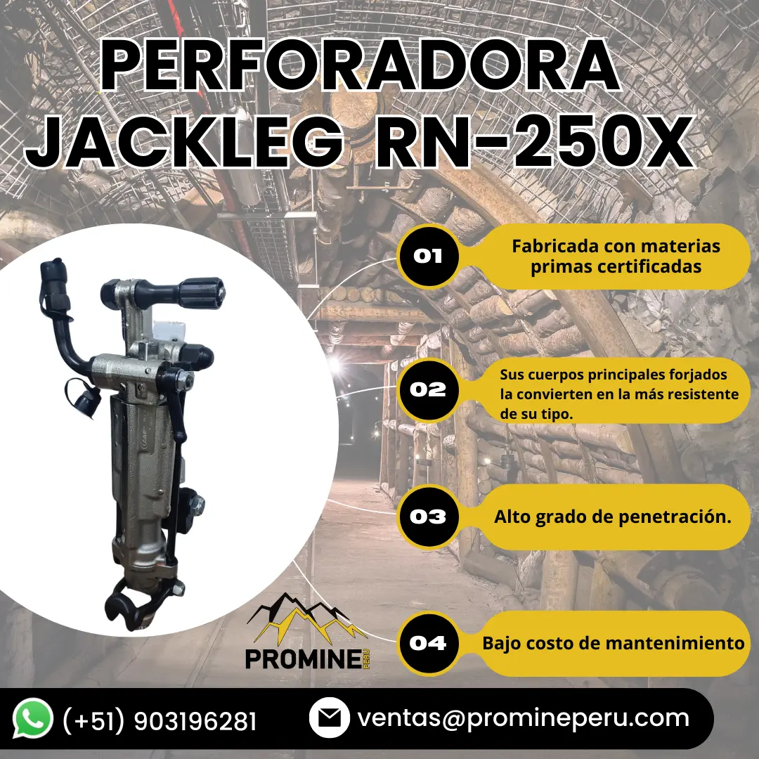 PERFORADORA JACKLEG RN- 250X PROMINE SAC_AQP 