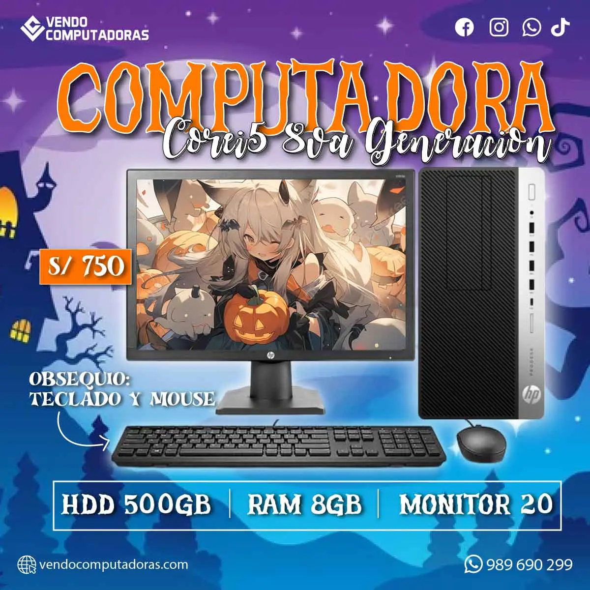  PC CORE I5 CON GARANTÍA Y ENTREGA RÁPIDA 