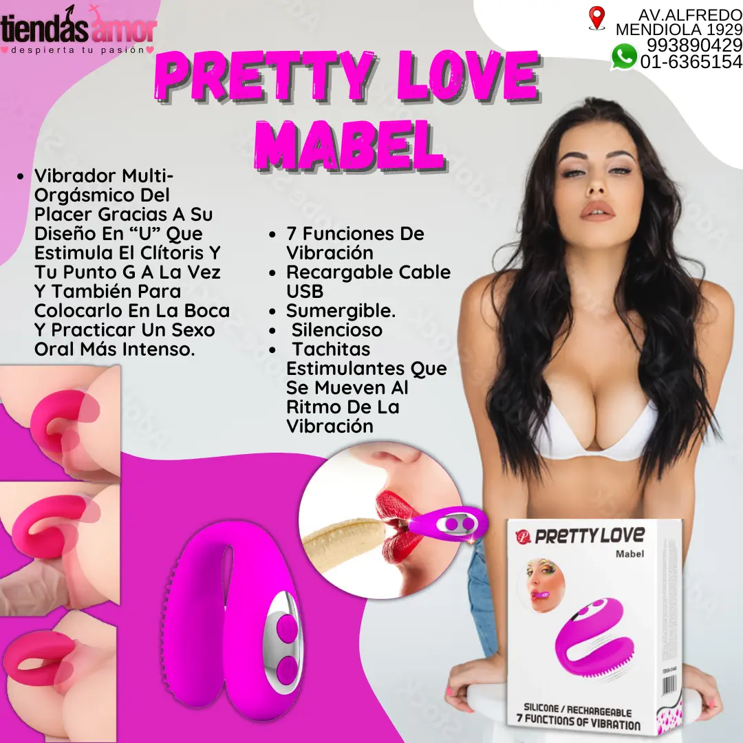 PRETTY MABEL VIBRADOR SEXO ORAL-ESTIMULACION ORGASMICA SEXSHOP 