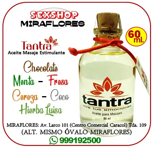 Aceite Tantra - Estimulante Corporal Sexshop Miraflores