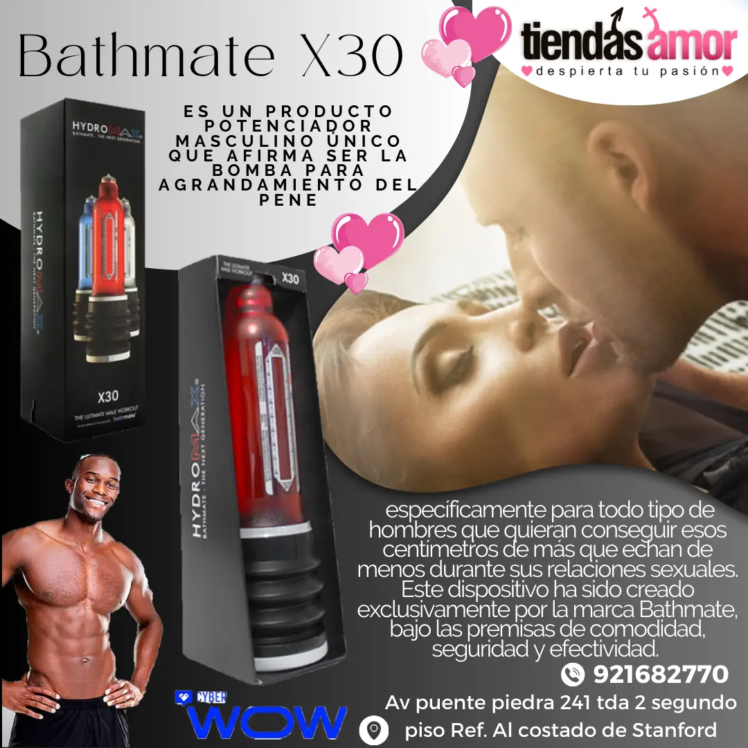 Bomba para pene Hydromax X30 de Bathmate