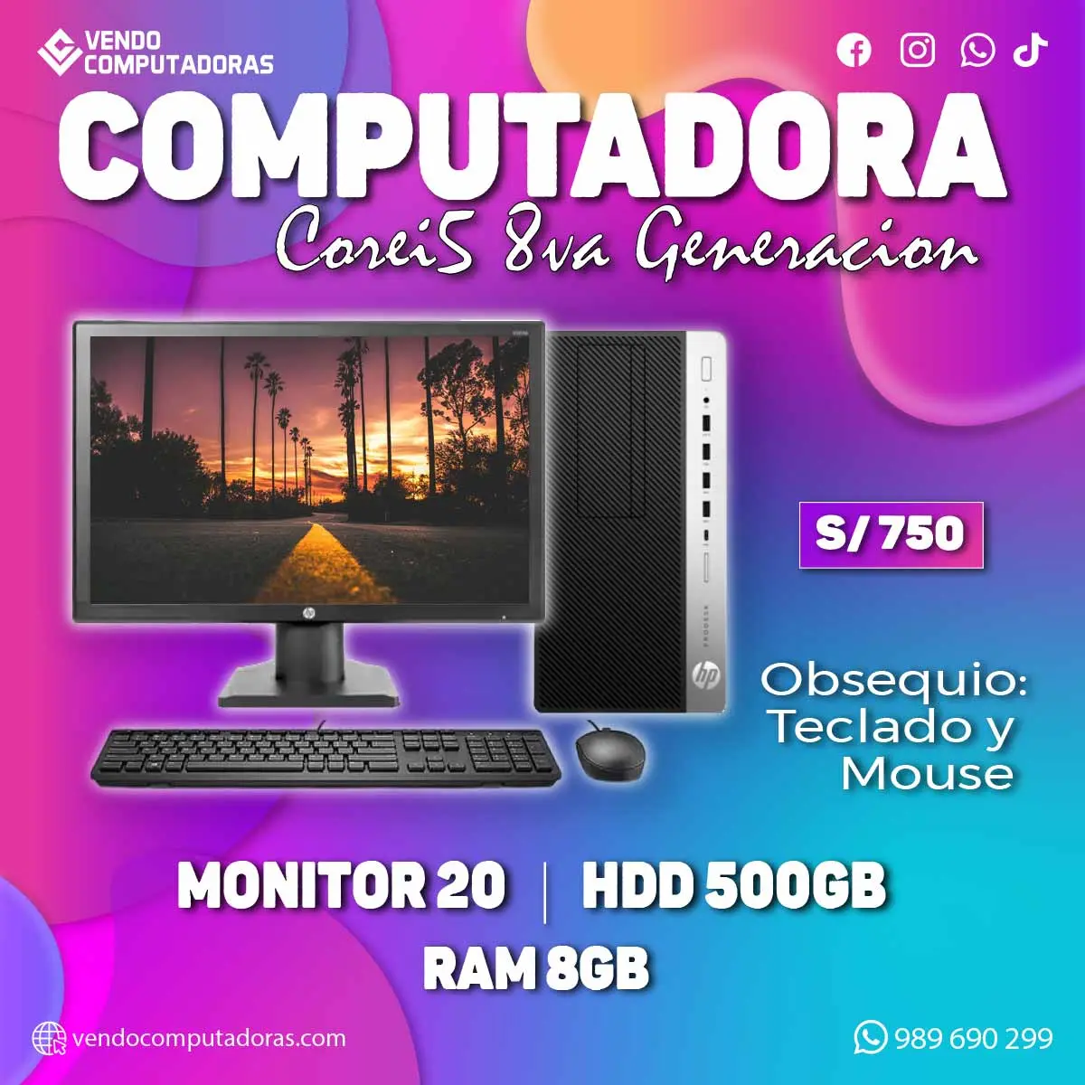  OFERTA EN PC CORE I5 MONITOR 