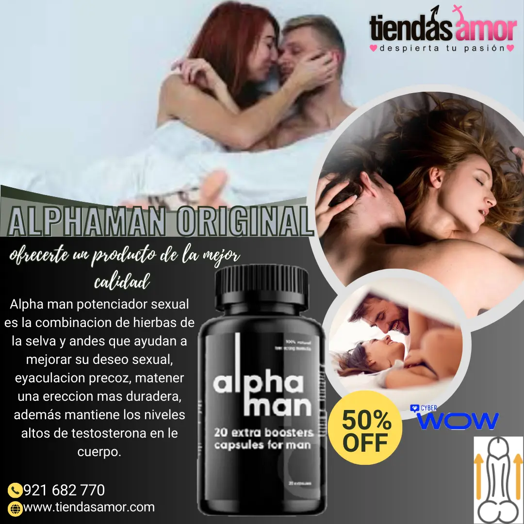 Alphaman Original 20 Caps Aumenta el tamaño del pene