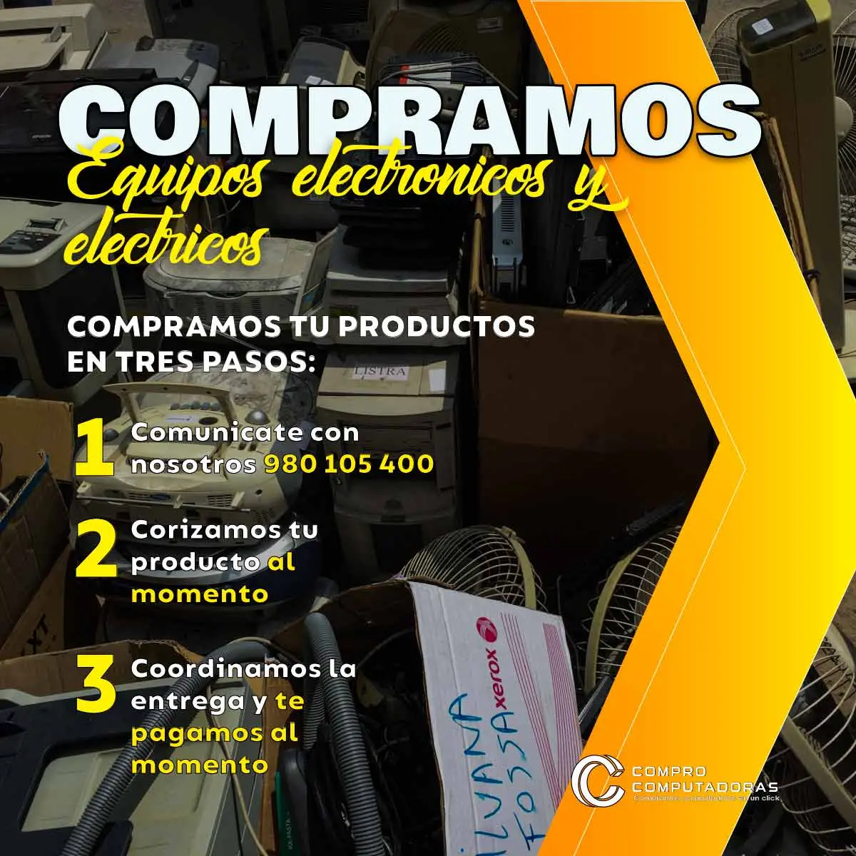 COMPRAMOS EQUIPOS ELECTRICOS Y ELECTRONICOS 