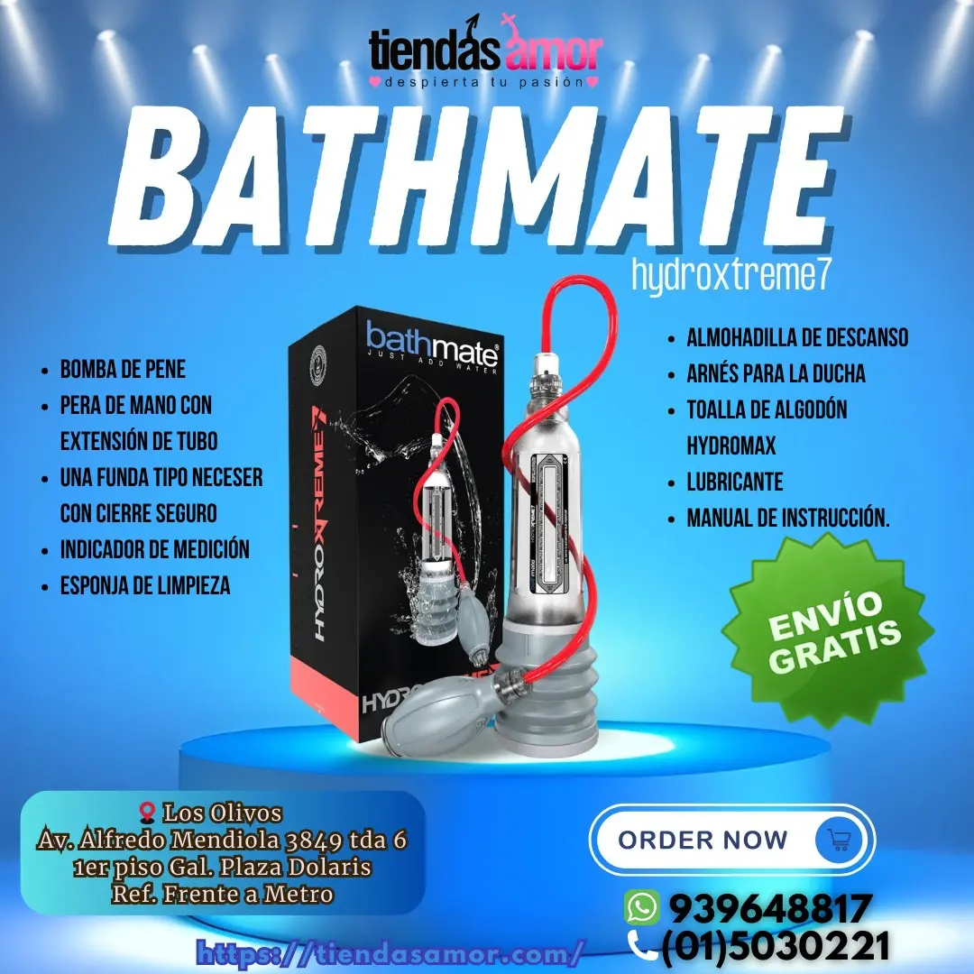 Bathmate Hydromax 7 BOMBA AGRANDA FACIL Y SON DOLOR - IZAGUIRRE