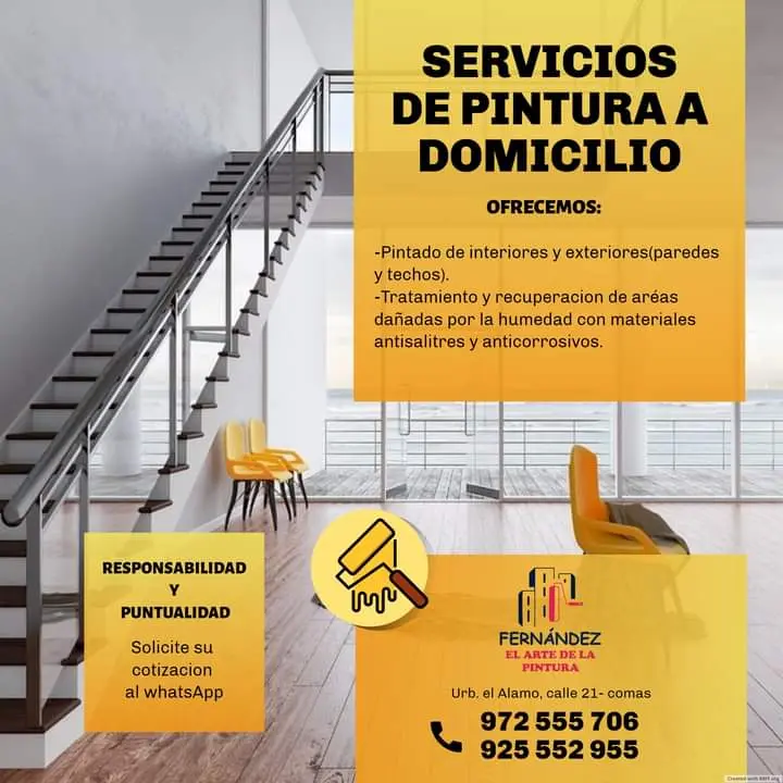 Servicio de pintado a domicilio 