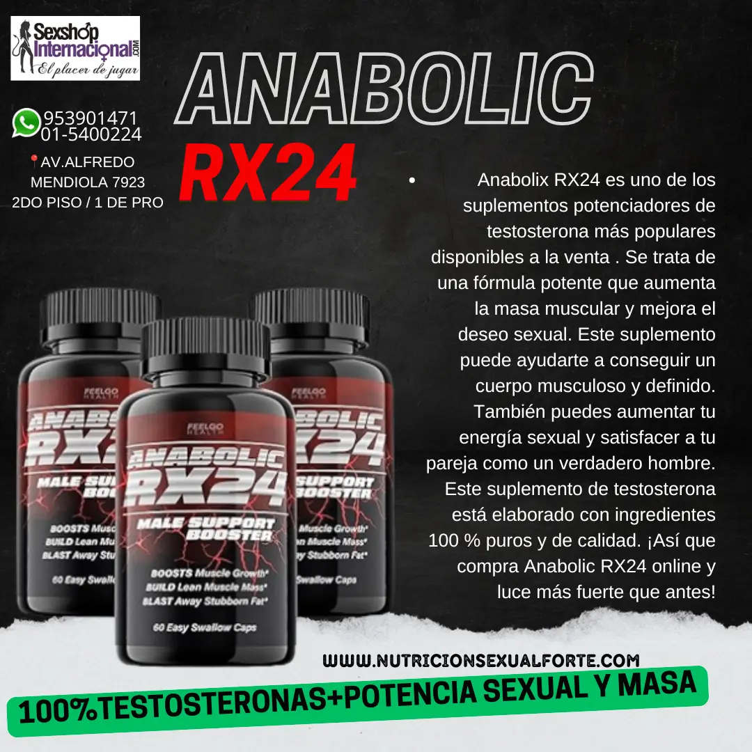 ANABOLIC RX24-LOS OLIVOS-TIENDA EROTICA