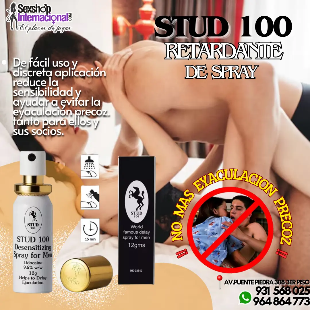 STUD 100 RETARDANTE EN SPRAY SEXSHOP TDA PTE PIEDRA 931568025