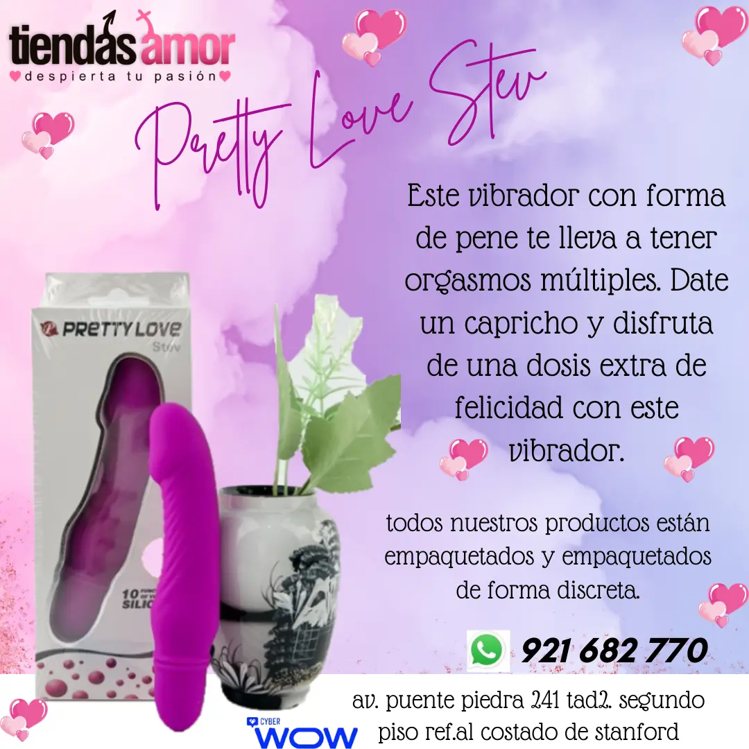 STEV PRETTYLOVE CON 10 TIPOS DE VIBRACIÓN