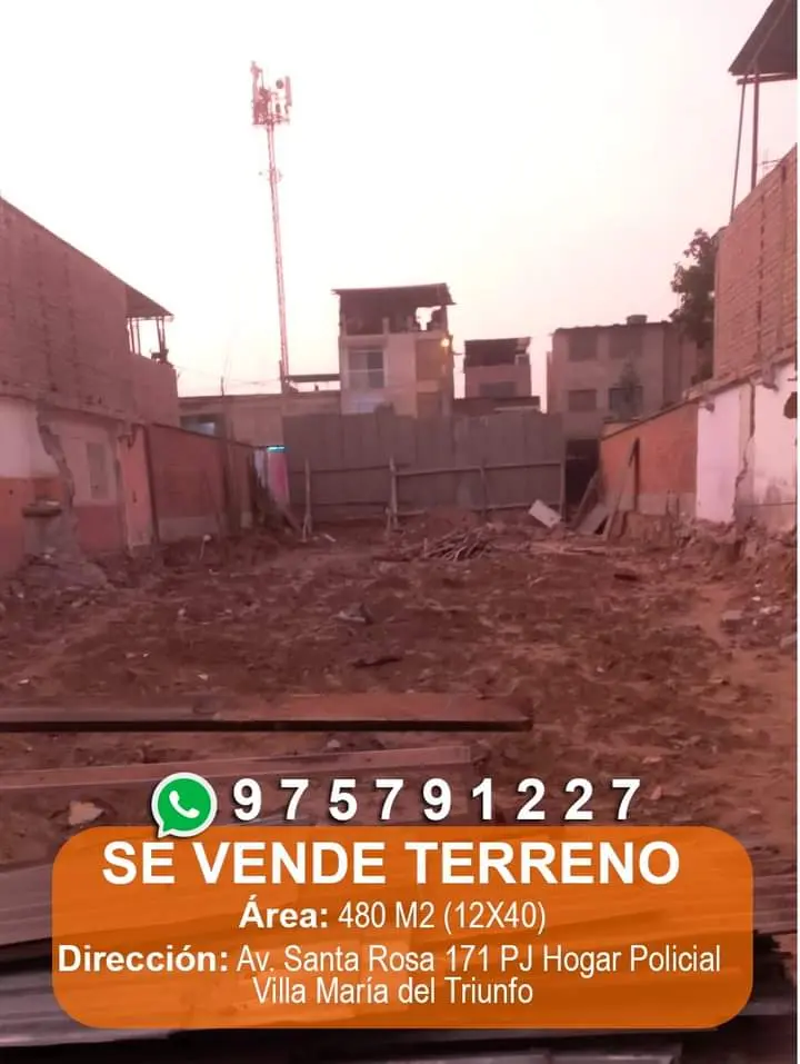 Terreno en venta Villa María del Triunfo 