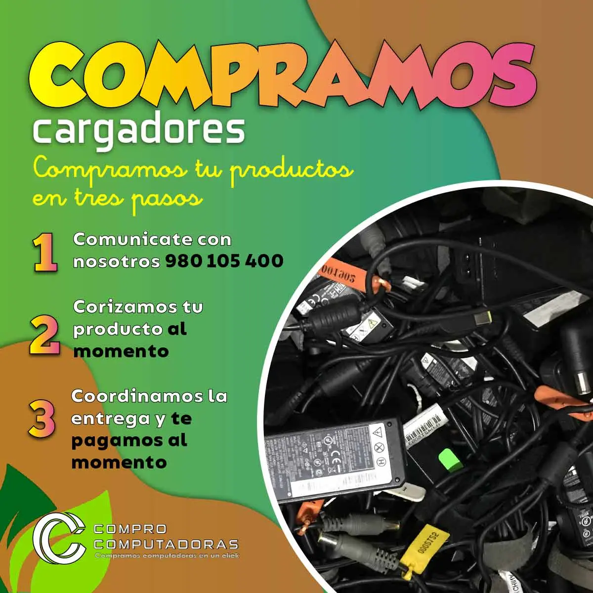 Compra responsable Adquiere dinero por tus equipos viejos.