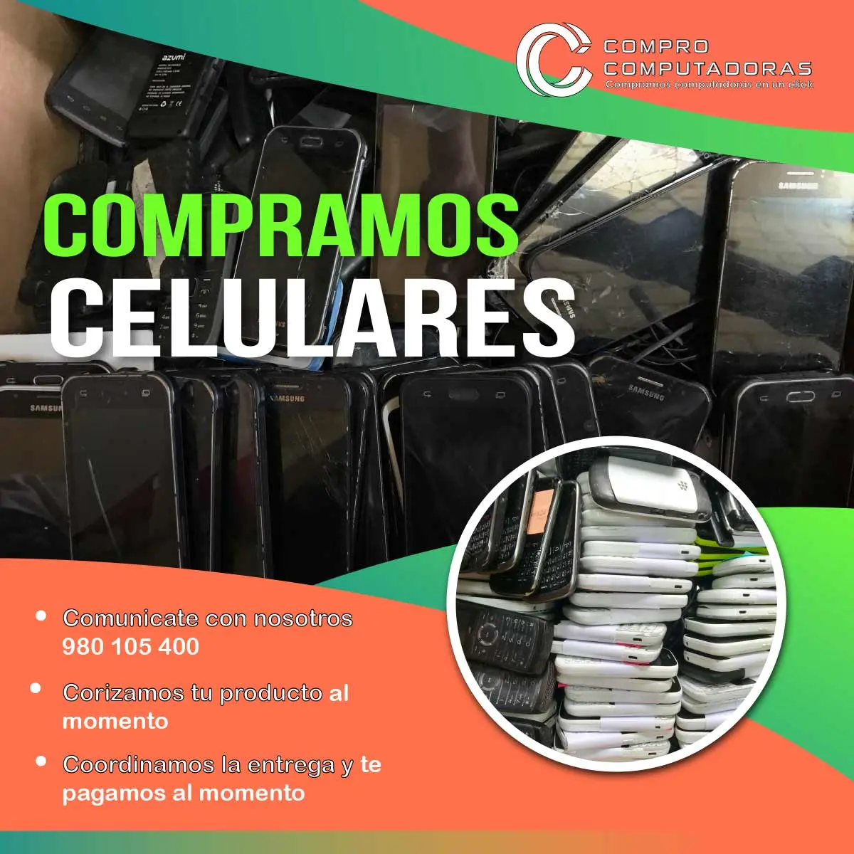 COMPRAMOS CELULARES POR CANTIDAD