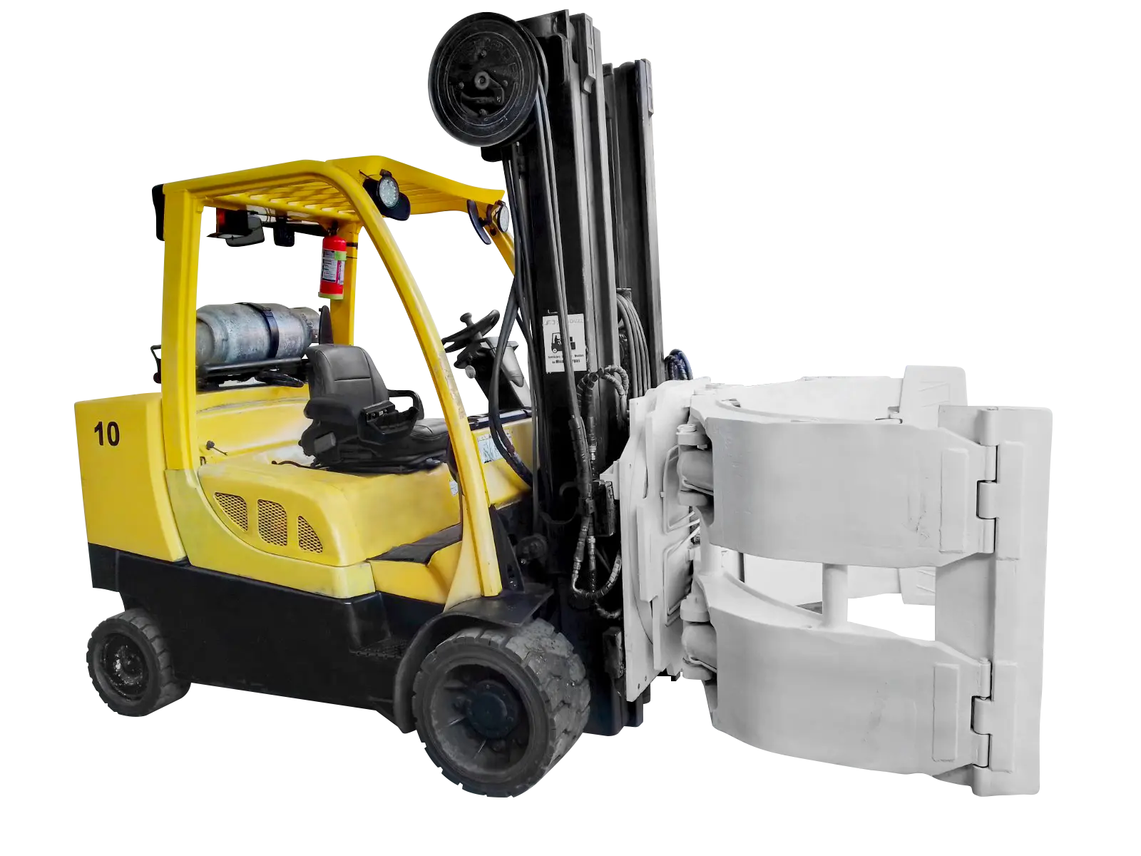 Venta de Montacargas Bobinero Hyster con Aditamento ROLL CLAMP 